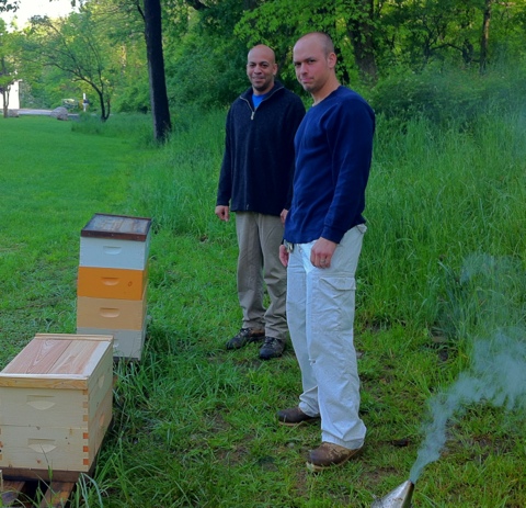 Matt and Doug meet Doug's Bees