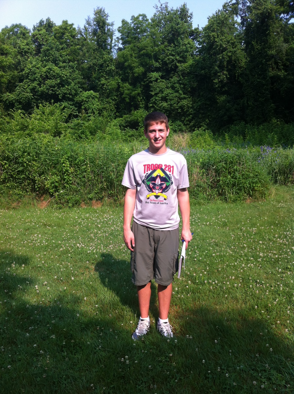 Justin Dunham in the Meadow at California Woods Nature Preserve